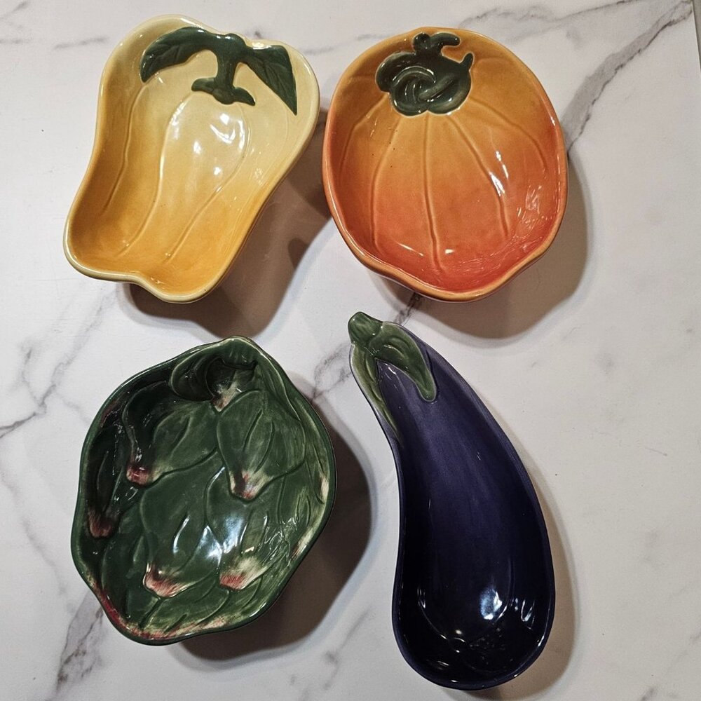 Williams-Sonoma Jardin Potager Collection Ceramic Vegetable-Themed Dipping Bowls - Picture 2 of 7